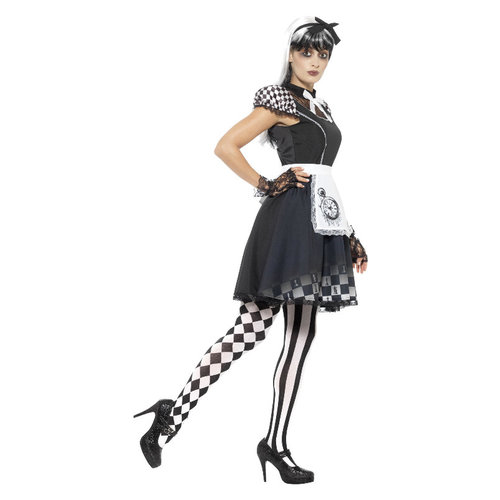 Smiffys Alice Kostuum Gothic Zwart