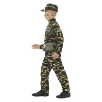 Smiffys Camouflage Militaire Jongen Kostuum - Groen