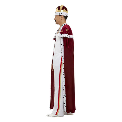 Smiffys Koning Deluxe "koninklijk" Kostuum - Rood