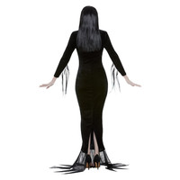 Smiffys Addams Family Kostuum Morticia - Zwart