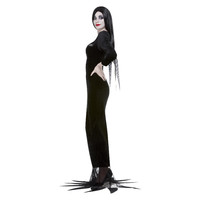 Smiffys Addams Family Kostuum Morticia - Zwart