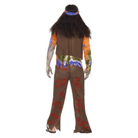 Smiffys Zombie Jaren '60 Hippie Kostuum - Multi-gekleurde