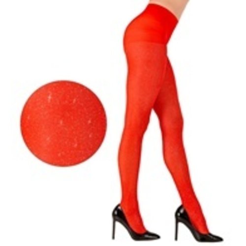 Widmann Panty 40Den Glitter Rood