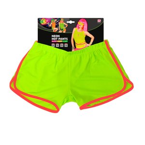 Hotpants, neon groen