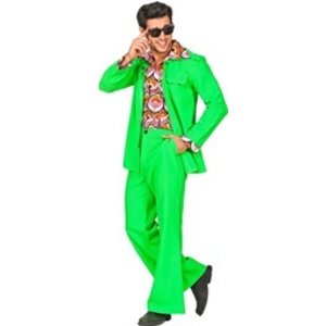 70's kostuum groen - heren