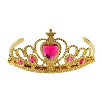 Widmann Tiara Goud met Roze Steentjes