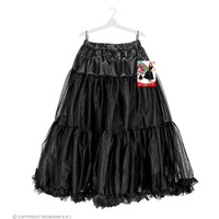 Widmann Tulle Rok met Ruffels / Petticoat 65 cm Zwart