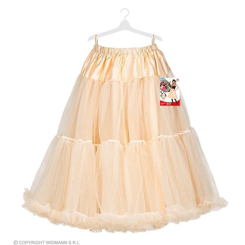 Widmann Tulle Rok met Ruffels / Petticoat 65 cm Creme