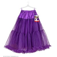 Widmann Tulle Rok met Ruffels / Petticoat 65 cm Paars