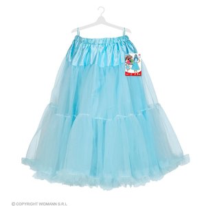 Tulle Rok met Ruffels / Petticoat 65 cm Licht Blauw