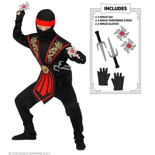 Widmann Kombat Ninja - Rood met Wapens