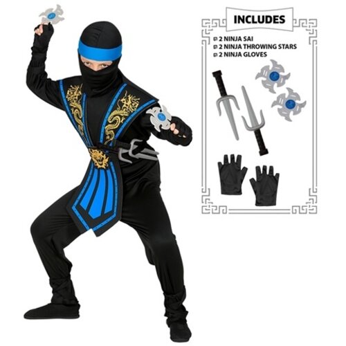 Widmann Kombat Ninja - Blauw met Wapens