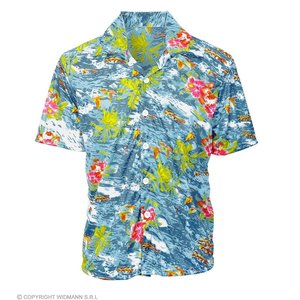 Hawaiiaans Shirt Licht Blauw