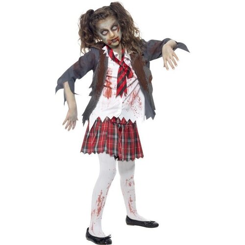 Smiffys Zombie Schooluniform  Meisje