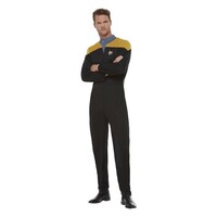 Smiffys  Star Trek Voyager Security Man Kostuum - Goud/Zwart
