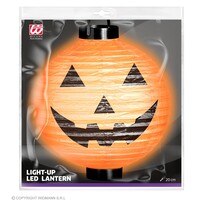 Widmann Lampion Pompoen met Ledlicht inkl. batterij 20 cm