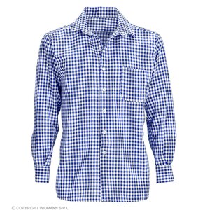 Geruit Shirt Blauw