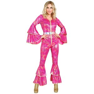 70's Disco Jumpsuit Roze