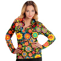 Widmann 60's Damesshirt Bloemen