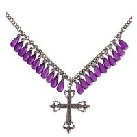 Widmann Gothic Ketting Met Kruis, Paars