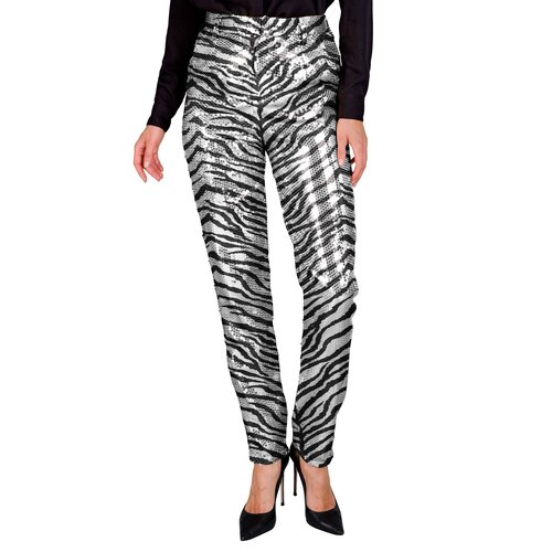 Widmann Paillettenbroek Dames Zebra