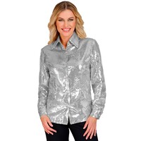 Widmann Paillettenshirt Dames Zilver