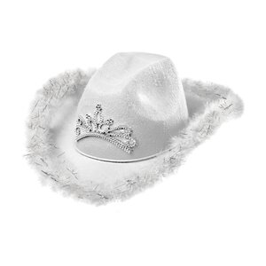 Cowboyhoed Wit met Tiara