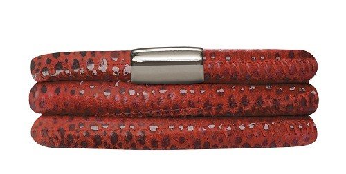 Armband Red Reptile Triple