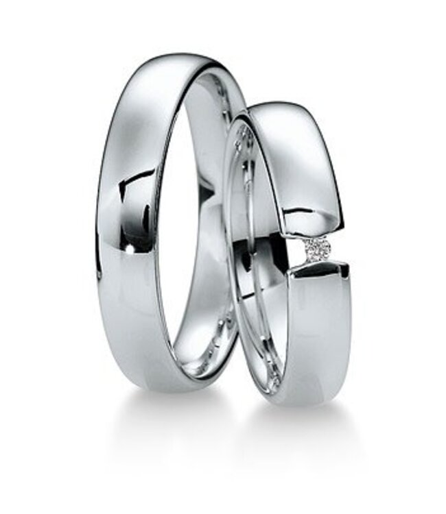 Witgouden trouwringen 04037/8