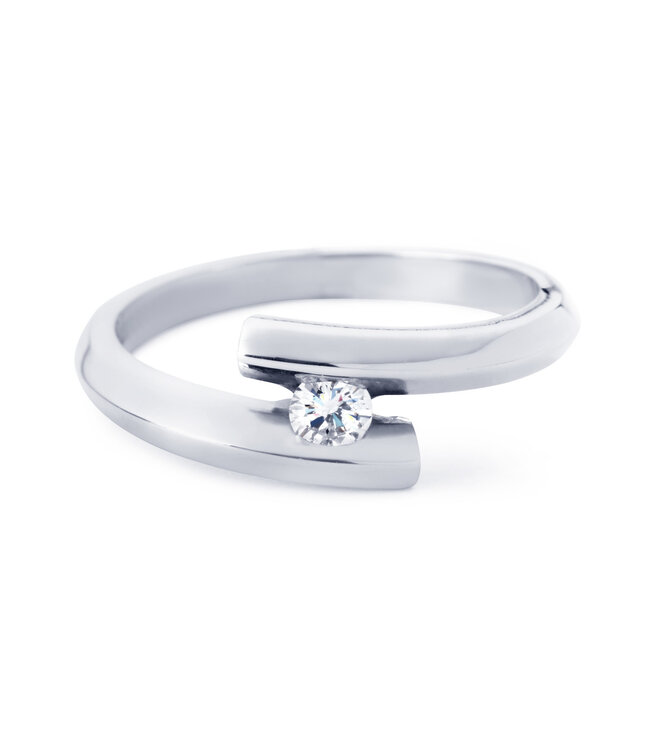 R&C Witgouden ring Penelope met 0,08ct WSi