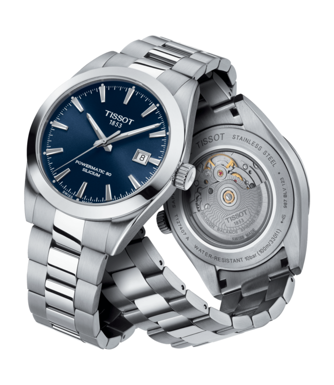 Tissot horloge Gentleman Powermatic 80 Silicum T1274071104100
