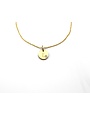 Just Franky Just Franky Coin Necklace met diamant