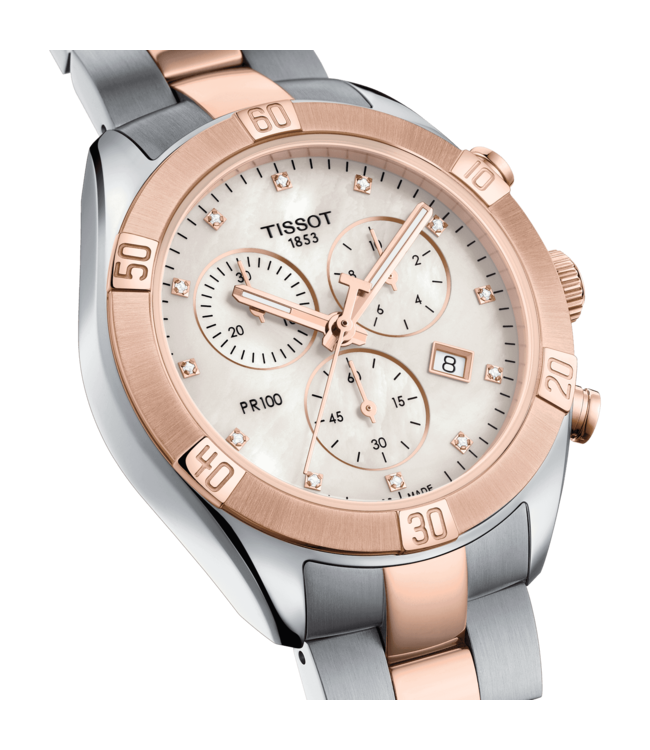 Tissot horloge PR100 Sport Chic Chronograaf T1019172211600