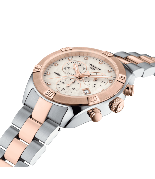 Tissot horloge PR100 Sport Chic Chronograaf T1019172211600