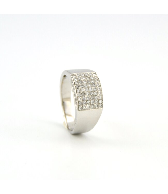 ROEMER witgouden ring met briljant