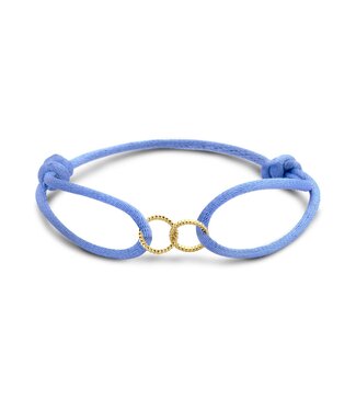 Just Franky Just Franky Vintage Bracelet Double Open Circle Cord