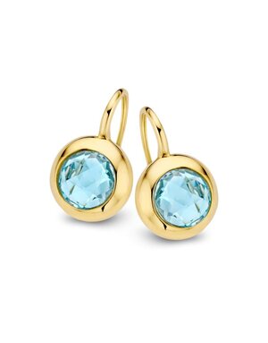 Excellent Jewelry Excellent gouden oorhangers met Topaas OC136418