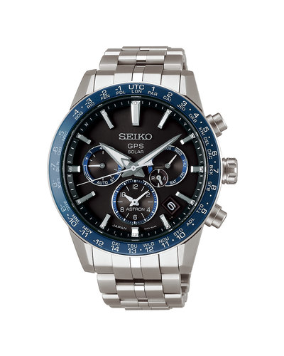Seiko Astron horloge GPS Solar Dual Time SSH001J1 - Roemer juwelier