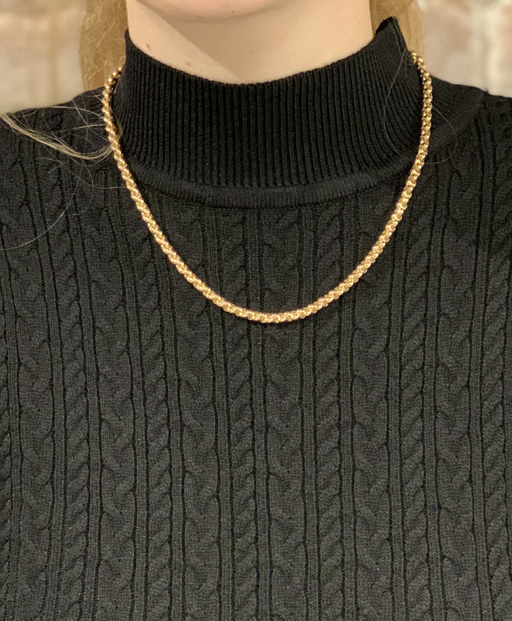 Monzario Oro Monzario collier 1183C 45cm 14K Roségoud