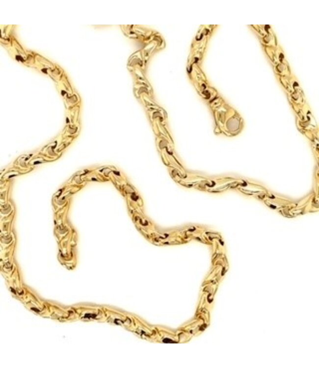 Monzario collier 1081C 45 cm. geelgoud
