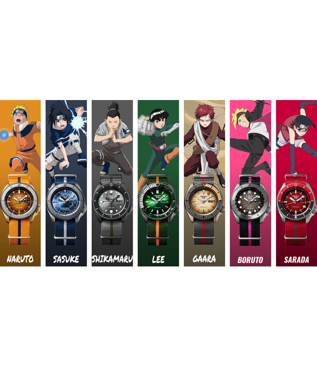 Seiko 5 Sports horloge Ninja Boruto SRPF65K1 Limited Edition