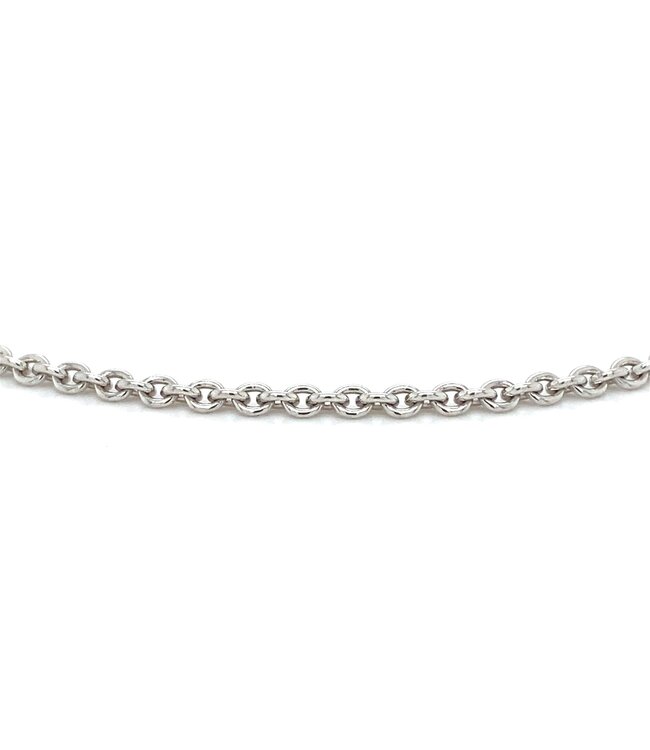 ROEMER witgouden ankercollier rond 50/2.7