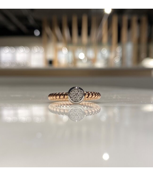 ROEMER bicolor ring met briljanten