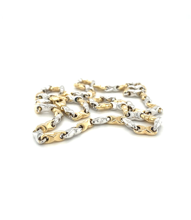 Monzario geel met witgouden collier 80C