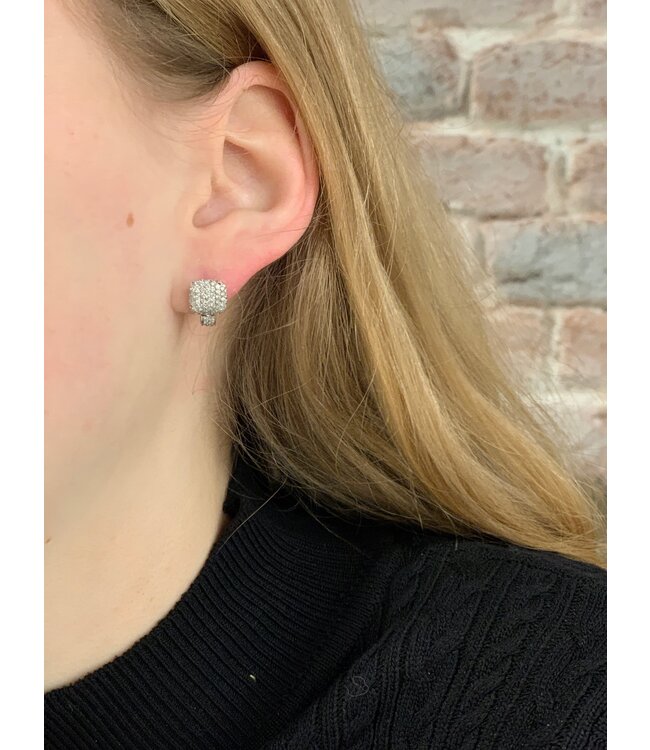 ROEMER wit- met geelgouden oorsieraden met briljant vvs/e 1.05 ct