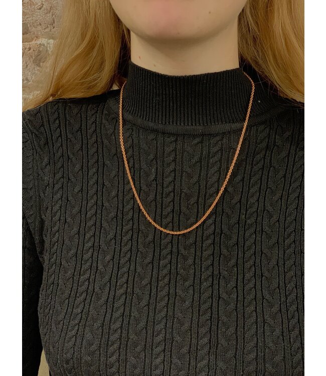 ROEMER roségouden ankercollier rond 45/2.3