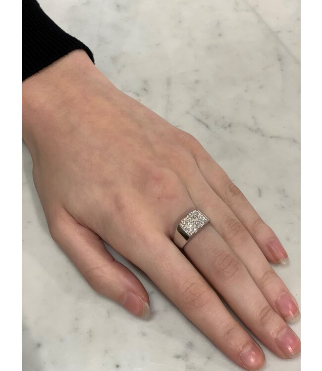 ROEMER witgouden ring met briljant