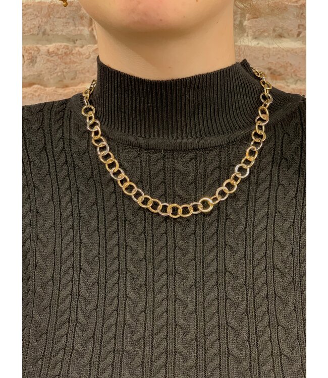ROEMER bicolor collier Circles 45/10