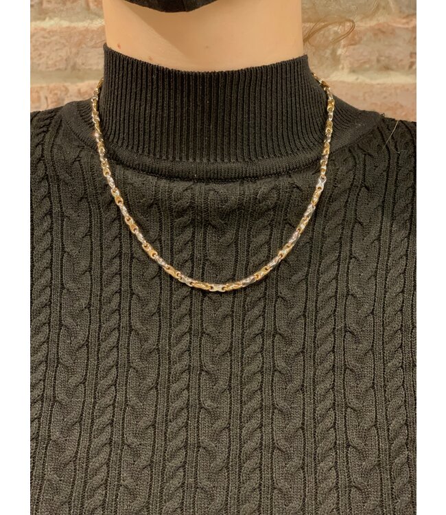 Monzario geel met witgouden collier 80C