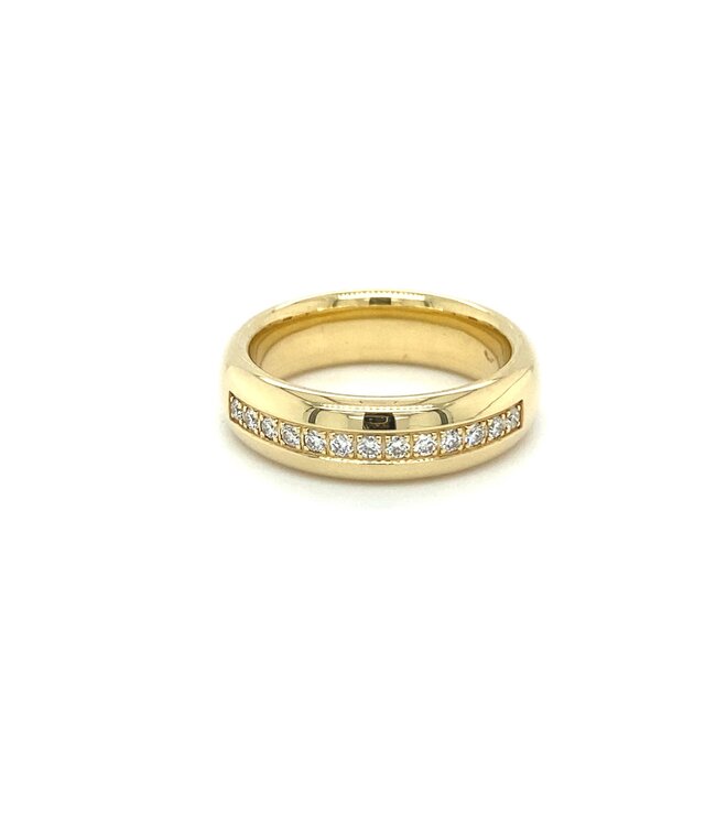 ROEMER geelgouden ring met diamant